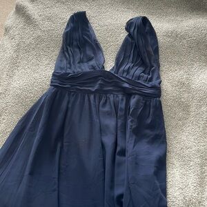 Lulus floor length navy dress
